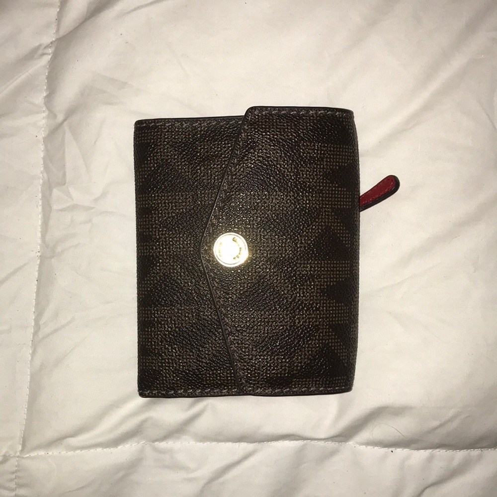 Michael Kors Brown and Red Wallet